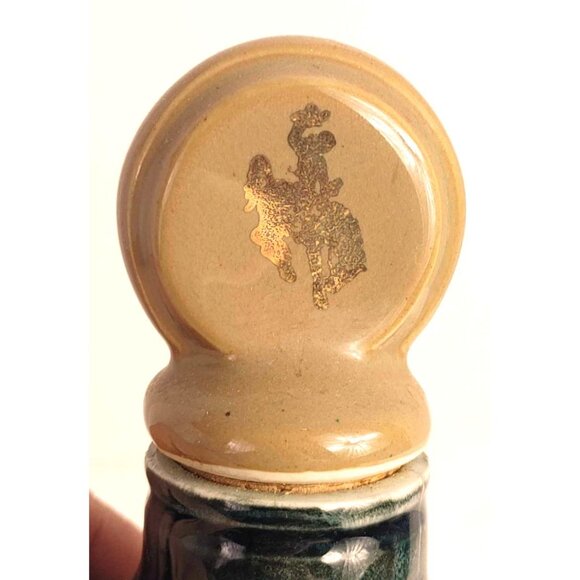 Cheyenne Wyoming Centennial 1867-1967 Commemorative Ceramic Decanter Bottle - Picture 6 of 7